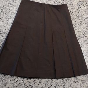 Brown pleated banana Republic Skirt